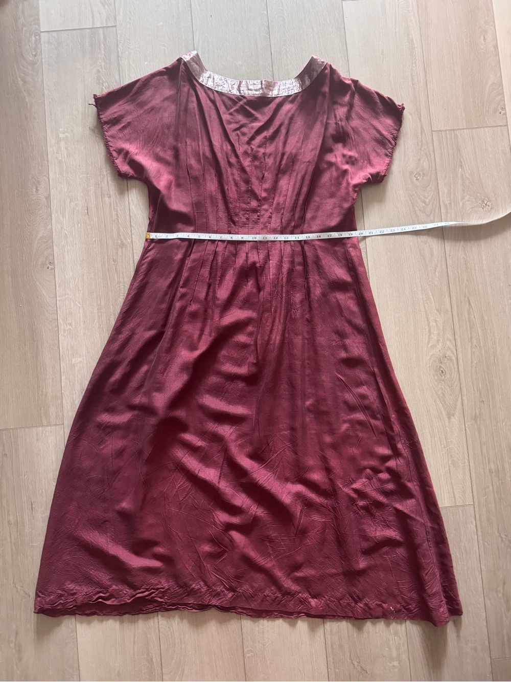 J. Morgan Puett, 90’s RETRO, A Line, Washable Silk Maxi Dress - Picture 7 of 16